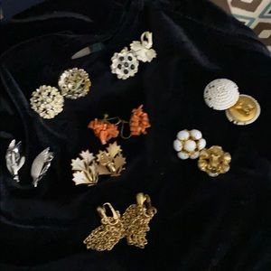 Vintage clip on earrings